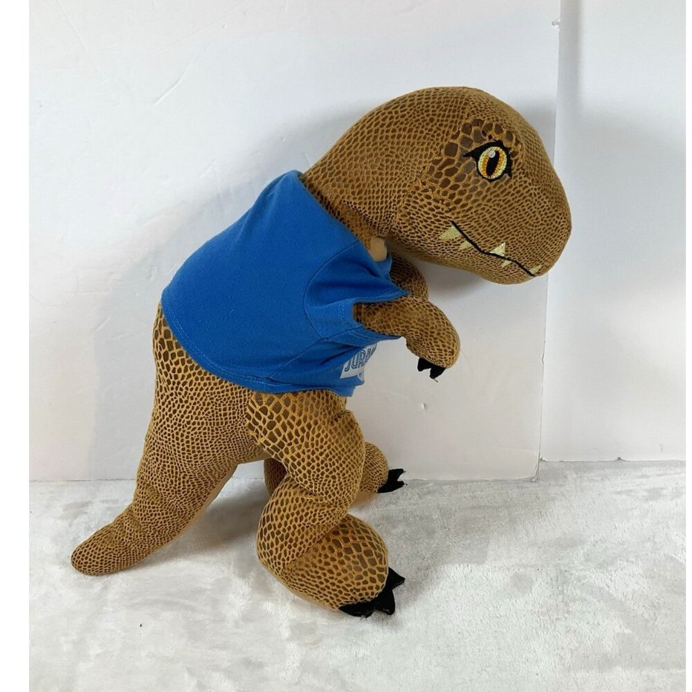 Build A Bear Jurassic World T Rex Dinosaur Plush Toy Stuffed Animal BAB w/ shirt